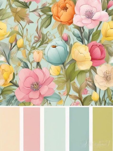 Wedding Palette Spring, Spring Wedding Palette, Make Your House Look Expensive, Palette Spring, Bright Palette, Spring Bright, Soft Palette, Spring Palette, Spring Color Palette