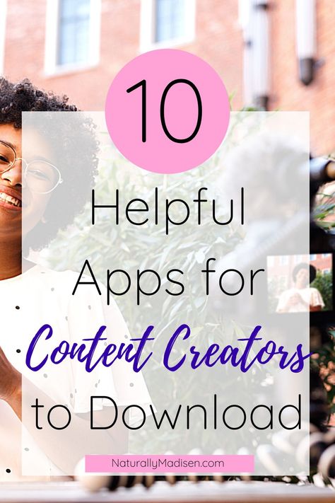 Apps For Content Creators, Video Editing Apps Iphone, Best Photo Editing Apps, Best Editing App, Good Video Editing Apps, Content Creator Tips, Blogging Apps, Helpful Apps, Must Have Apps