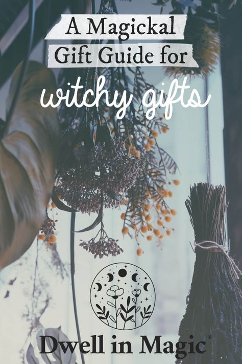 Homemade Gifts For Witches, Witchy Housewarming Gifts, Gifts For Wiccans, Witchy Birthday Gift Ideas, Witchy Craft Ideas To Sell, Witchy Present Ideas, Witchy Wedding Gifts, Green Witch Gifts, Witchy Packaging Ideas