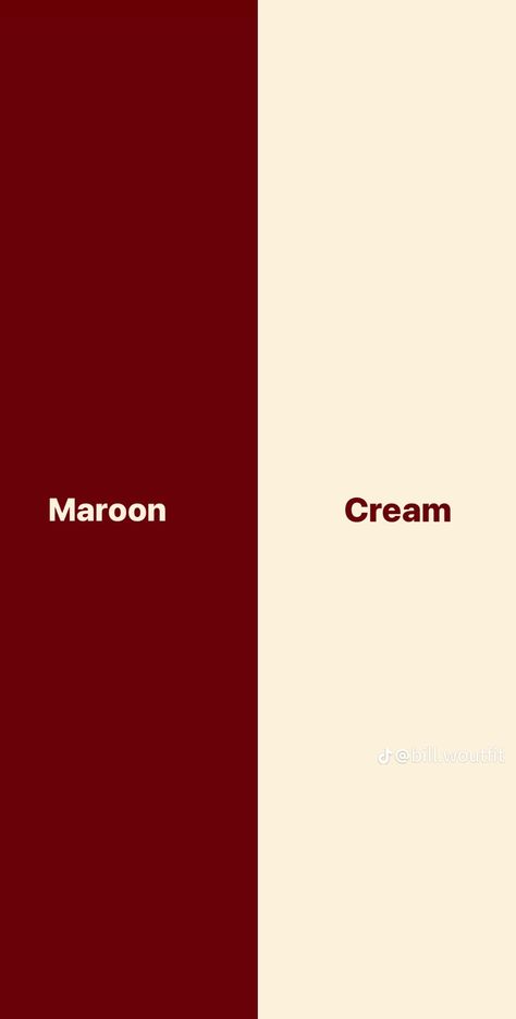 Pantone Cream Shades, Merun Colour Outfits, Amaranthine Color, Maroon Matching Colors, Graphic Design Color Combinations, Red And Cream Color Palette, Colors That Go With Maroon, Red Color Swatch, Maroon Aesthetic Outfit