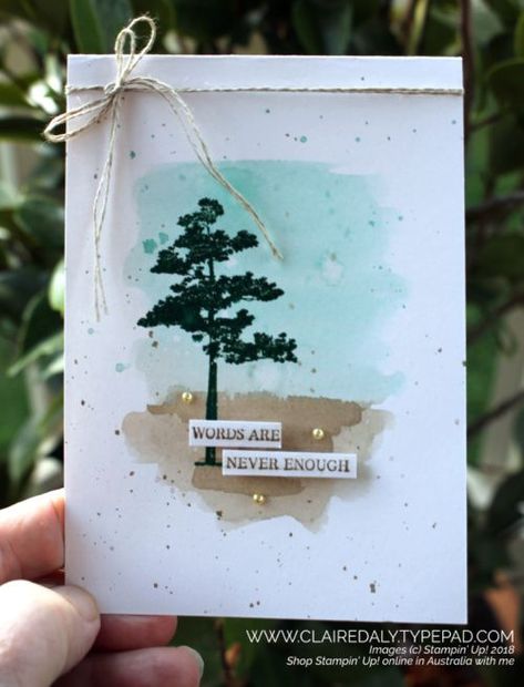 Stampin Up Sympathy Cards, Sympathy Cards Handmade, Nature Card, Hand Made Greeting Cards, Tree Stamp, Crumb Cake, Tree Cards, Never Enough, Sympathy Card