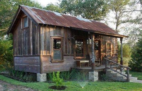 Tiny Texas Houses, Ranch Houses, Small Cabins, Wooden Cabin, House Cottage, Metal House, Tiny Cabins, Micro House, Prefabricated Houses