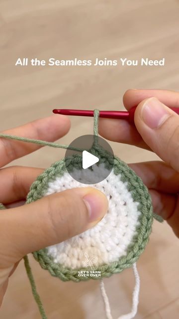 Hdc Crochet Tutorial, Crochet Joining Techniques, Crochet Invisible Join, Crochet Tricks, Crochet Rabbit Free Pattern, Crochet Joining, Crocheting Tutorial, Hdc Crochet, Invisible Join