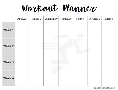 Workout Calendar Template, Workout Calender, Exercise Log Template, Planning Sport, Workout Plan Template, Training Planner, Workout Template, Printable Workout, Fitness Planner Printable