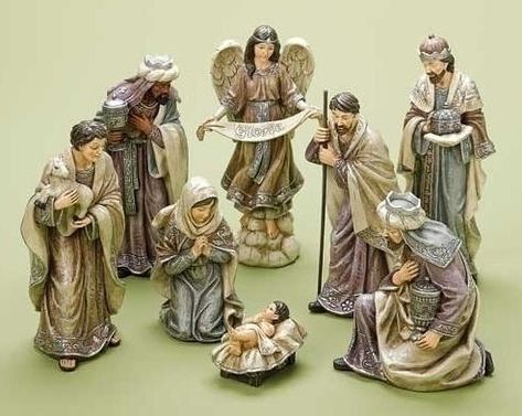 Nativity Sets over $100 The Three Wise Men, Roi Mage, Table Piece, Elf Christmas Tree, Work Wreath Forms, The Holy Family, Patriotic Christmas, Katherine's Collection, Lantern Candle Decor