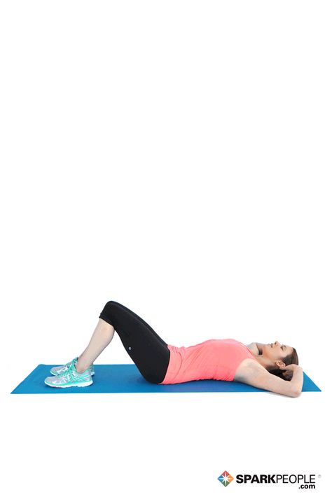 Crunches with Twist Exercise Demonstration via @SparkPeople Crunches Exercise, Stronger Core, Crunches Workout, Spark People, Nutritious Smoothies, Fitness Routines, Core Exercises, Strengthening Exercises, Work Outs