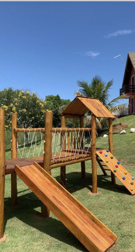 Diy Projects Wood, Diy Kids Playground, Pins Ideas, Wooden Playground, Kids Backyard Playground, Play Area Backyard, Backyard Kids Play Area, Christmas Patio, Large Workshop