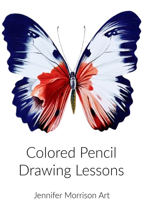 Discover my extensive collection of colored pencil drawing tutorials and tips, starting with an enchanting butterfly. Each lesson includes reference images, precise line drawings/outlines, comprehensive supply lists, and video-based tutorials. My Patreon membership also includes access to my private Facebook group where you can interact with other artists practicing their colored pencil drawing skills. You will find a complete list of all of my available lessons on my website. Art Color Pencil Drawings, Pencil Butterfly Drawings, Color Pencil Art Drawings, Drawing With Colored Pencil, Color Pencil Butterfly Drawing, Colored Pencil Sketches, Realistic Butterfly Drawing Pencil, Coloring Butterflies With Colored Pencils, Butterfly With Pencil Colour