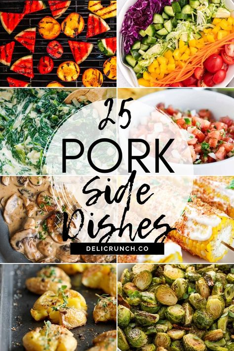 Side Dishes For Pork Steak, Side Dishes Pork Tenderloin, Side For Pork Tenderloin Dinners, What Goes With Pork Tenderloin Sides, Sides For Pork Tenderloin Dishes, What Goes With Pork Chops Sides, Pork Loin Sides Ideas, Side Dishes With Pork Tenderloin, Sides With Pork Loin