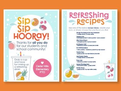 Shop This Idea! Teacher Appreciation Hydration Station (Includes Free Printables) - PTO Today Water Bar Ideas For Teachers, Teacher Appreciation Beverage Bar, Teacher Beverage Station, Drink Bar For Teachers, Teacher Hydration Station, Soda Bar Teacher Appreciation, Teacher Appreciation Drinks, Teacher Appreciation Water Station, Teacher Appreciation Mocktails