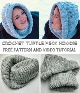 Crochet Turtle Neck, Turtle Neck Hoodie, Hooded Cowl Crochet Pattern, Crochet Hooded Scarf Pattern, Crochet Hooded Cowl, Granny Square Patterns, Crochet Scarf For Beginners, Crochet Snood, Crochet Cowl Free Pattern