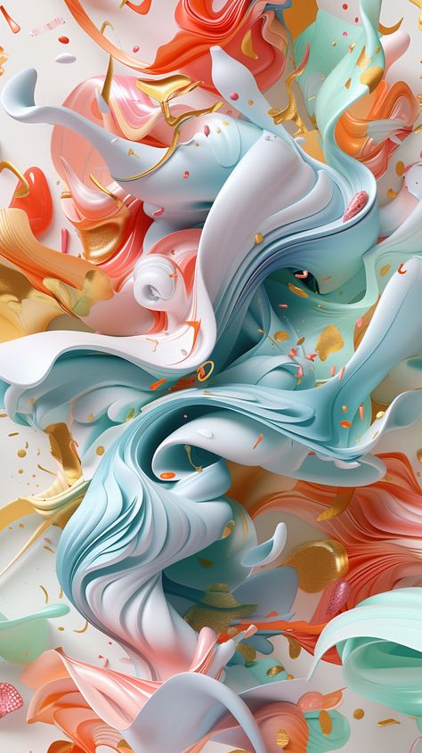 Add a splash of creativity to your screen with this abstract wallpaper, compatible with both iPhone and Android devices. Uplift your everyday with dynamic colors and fluid shapes! 🌈🌀 Color Splash Background, Fluid Wallpaper, Swirls Wallpaper, 3d Wallpaper Android, Home Screen Wallpaper Hd, Apps On Your Phone, Iphone Wallpaper Texture, New Nature Wallpaper, Fluid Shapes