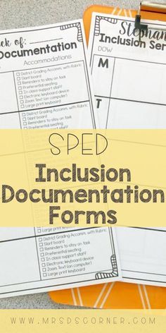 How to Document Inclusion Service Times | Inclusion Documentation Data Forms. Special Education comes with a lot of paperwork, a lot of which can be time consuming. Mrs. D's Corner is sharing a quick and effective way to manage and document your students' inclusion service times. Special Education Newsletter, Special Education Inclusion Teacher, Special Education Inclusion, Inclusion Teacher, Data Collection Special Education, Teacher Career, Teaching Tolerance, Intervention Specialist, Teacher Info