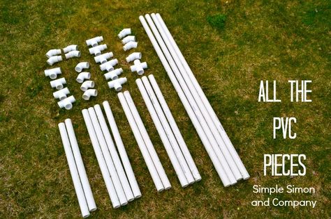 Portable Pipe Joints for Tents | Here is the breakdown of what each of these pieces are and where they ... Diy Outdoor Cabana, Diy Kids Tent, Pvc Tent, Ikea Canopy, Pvc Canopy, Pergola Diy, Outdoor Cabana, Beach Canopy, Pvc Pipe Crafts