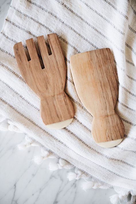 Connected Goods Wild Olive Wood Paddle Salad Servers | Anthropologie African Tree, Wood Paddle, Wild Olive, Brooms And Brushes, Quilted Gifts, Brown Fits, Wood Carver, Kantha Throw, Salad Servers