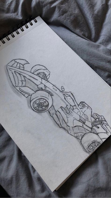 F1 Car Drawing, F1 Art, F1 Car, Car Drawing, Art Drawings Sketches Pencil, A Notebook, Doodle Art Designs, Pencil Art Drawings, Car Drawings