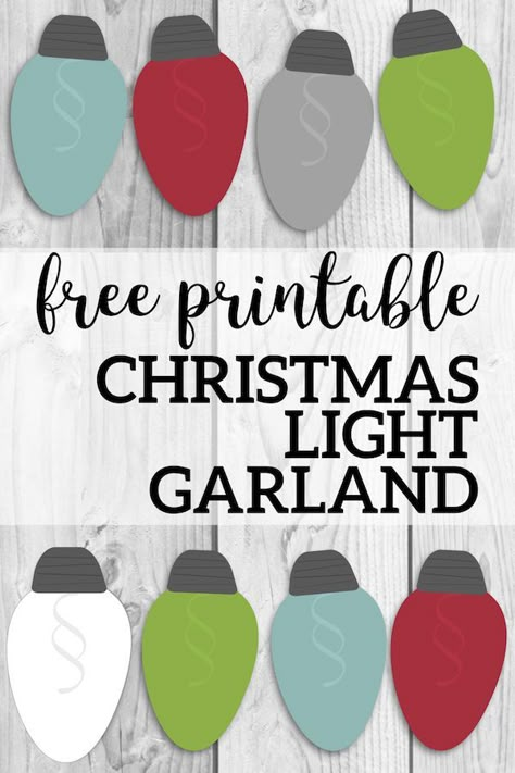 Christmas Lights Garland Free Printable Holiday Decor. Simple and easy DIY decorating idea on a budget. Holiday Christmas lights banner. #papertraildesign #holiday #holidaydecor #holidayprintables #holidaylights Printable Garland, Holiday Lights Outdoor, Paper Trail Design, Christmas Lights Garland, Diy Christmas Lights, Christmas Light Installation, Diy Deodorant, Hanging Christmas Lights, Banner Christmas