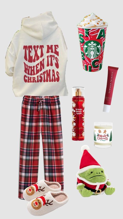 christmas ❤️💚#christmas #Xmas #cosy #oufit #beauty #starbucks Comfy Outfits Christmas, Christmas Outfits Preppy, Preppy Christmas Fits, X Mas Outfits Style, Christmas Outfit Teen, Christmas Themed Outfits Women, Xmas Clothes, Christmas Preppy Outfits, Christmas Stuff For Teens