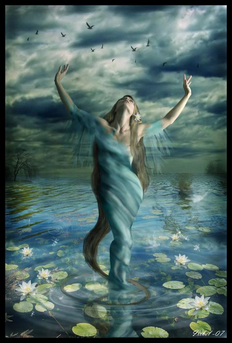 Lady of the Lake // My Enchantments Lake Goddess, Mists Of Avalon, Lady Of The Lake, Water Nymphs, Auguste Rodin, Water Element, Gods And Goddesses, Fantasy World, Mist