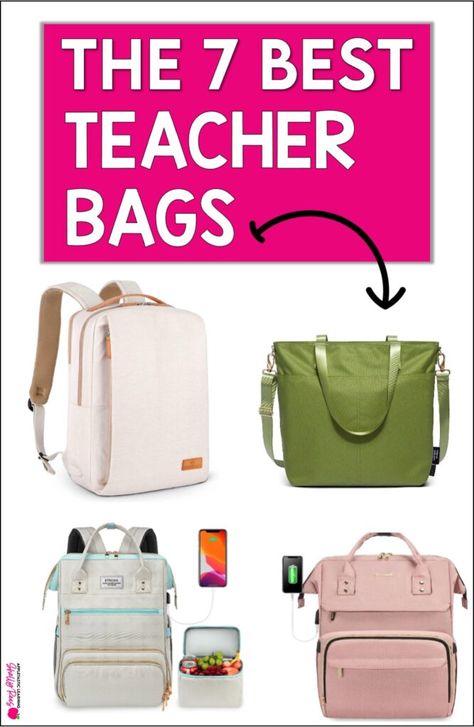 Get ideas for the 7 best teacher bags! Perfect for all your needs from organization to field trip bags to a substitute teacher bag. Organize all your teaching essentials, like pens, markers, lesson planner, lunch, phone, and more! You’ll be able to easily answer the What’s in my teacher bag? question with everything neatly compartmentalized inside your teacher tote bag! Perfect for elementary teachers, middle school teachers and high school teachers! Whats In My Substitute Teacher Bag, Best Teacher Bag Totes, Best Teacher Bags Amazon, Substitute Teacher Bag Essentials, Teacher Bag Ideas, Teacher Bags Tote, Teacher Bag Essentials, Teacher Bag Organization, Substitute Teacher Bag