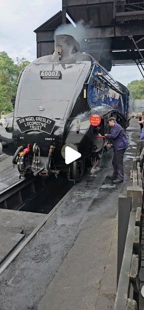 Jennifer on Instagram: "Something different Sunday 😁 From yesterday's beautiful blue Diesel to this beautiful blue Steam 💙 Jacob @jacob_swinburn winds to reveal the smoke box door whilst @dougiiieeee and Sam start the checks at the end of the Gala Sunday - North Yorkshire Moors Railway. #_j_loco_ #sirnigel #sirnigelgresley #nymr #grosmontmpd #railwayworker #steamengine #a4 #steamengines #steamtrain #steamtrainsofinstagram #steampower #steam #railstagram #railways_of_our_world #rails #railroad #railways_worldwide #railways #trainstagram #trains #trains_worldwide #trainspotter #steamlocomotive #brblue #britishrail #britishrailways #heritagerailway #Heritage #heritagerailwaypeople" Old Trains Steam Locomotive, Old Railway Station, Steam Trains Uk, Train Pics, Yorkshire Moors, Heritage Railway, Steam Engine Trains, Steam Railway, British Railways