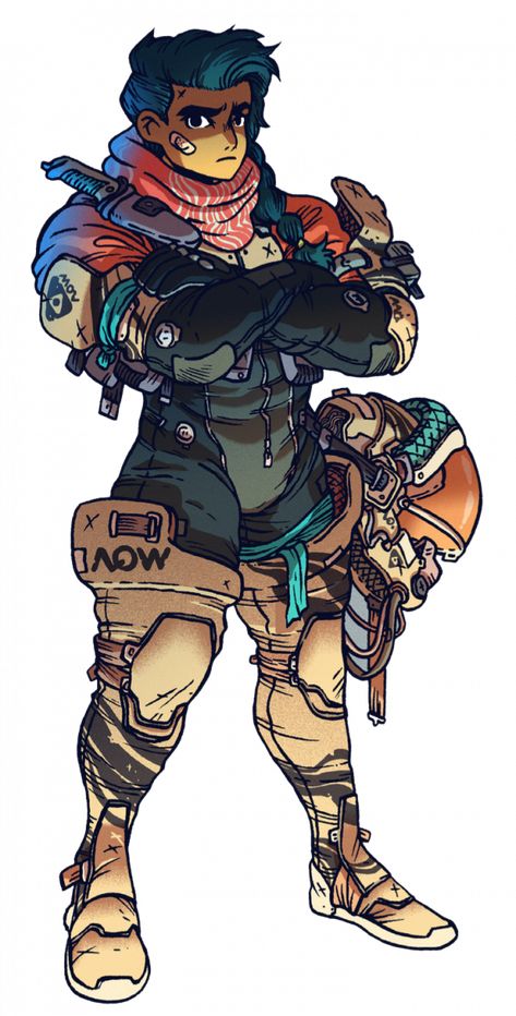 Space Commander Concept Art, Space Mechanic Character, Spaceship Mechanic Character, Sci Fi Fighter Pilot, Citizen Sleeper Art, Lancer Ttrpg Pilot, Lancer Pilot Character Art, Cyberpunk Doctor Character Design, Science Fiction Character Art