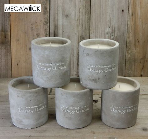 Concrete Jars For Candles, Concrete Jar Candle, Candle Shoot, Diy Candle Business, Concrete Candles, Pallet Pictures, Holding Candle, Cement Candle, Cement Color