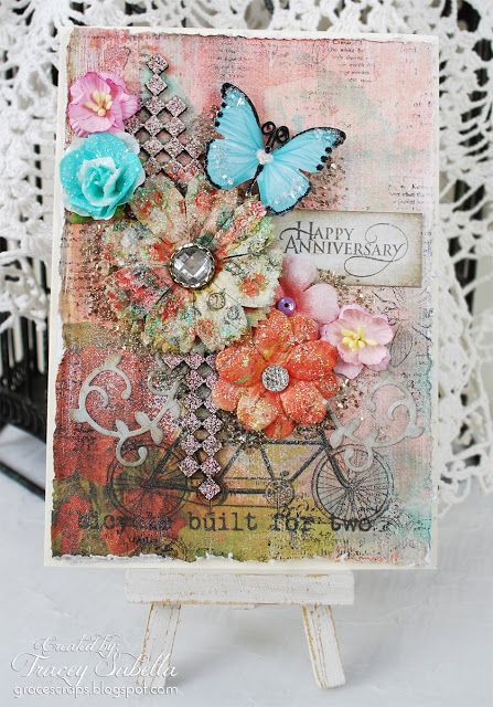 Garden of Grace: Mixed Media Card Set with VIDEO TUTORIAL - Scraps of Elegance   https://gracescraps.blogspot.com/2015/11/mixed-media-card-set-with-video.html Mixed Media Cards Tutorial, Weekend Inspiration, Mixed Media Diy, Halloween Layout, Beautiful Scrapbook Layouts, Mixed Media Cards, Mixed Media Crafts, Mixed Media Scrapbooking, Scrapbooking Kit