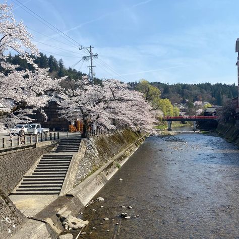 Kataharamachi, Takayama (Japan) Takayama Japan, Japanese Town, City Icon, Minecraft Inspo, Takayama, River Bank, Kamakura, Beautiful Things, Animal Crossing