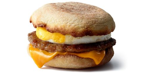 Mcdonalds Calories, Sausage And Egg Mcmuffin, Sausage Mcmuffin, Egg Nutrition Facts, Egg Nutrition, Sausage Biscuits, Egg Mcmuffin, Mcdonalds Breakfast, Sausage Sandwiches