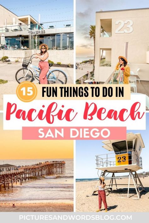 Best Things To Do In San Diego, San Diego Pacific Beach, Fun Things To Do In San Diego, San Diego Beaches, San Diego Things To Do In, San Diego Itinerary, Usa Vacations, Beach Neighborhood, San Diego Travel Guide