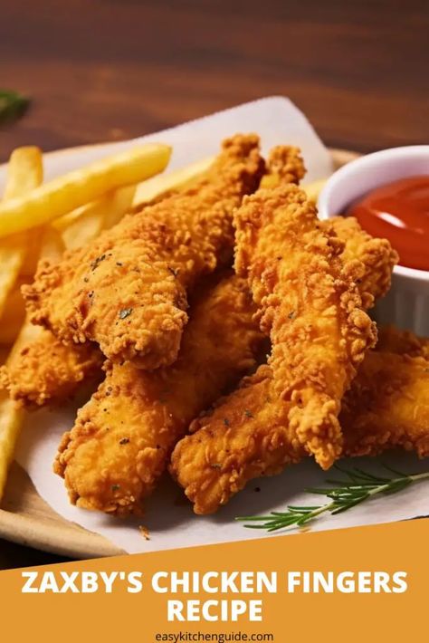 Last Updated on July 27, 2023 Ah, the beloved Zaxby’s chicken finger! This popular restaurant dish is known for its incredible flavor and crunchy texture. Now you can make this delicious treat at home with only a few ingredients. Also known as chicken tenders, this dish is a staple in many households. It’s an easy ... Read more Zaxbys Copycat Recipes, Zaxbys Recipe, Zaxbys Chicken Recipe, Chicken Finger, Chicken Fingers Recipe, Best Crispy Chicken Tenders, Restaurant Style Chicken Tenders, Zaxbys Chicken Tenders Recipe, Fried Chicken Fingers Recipe