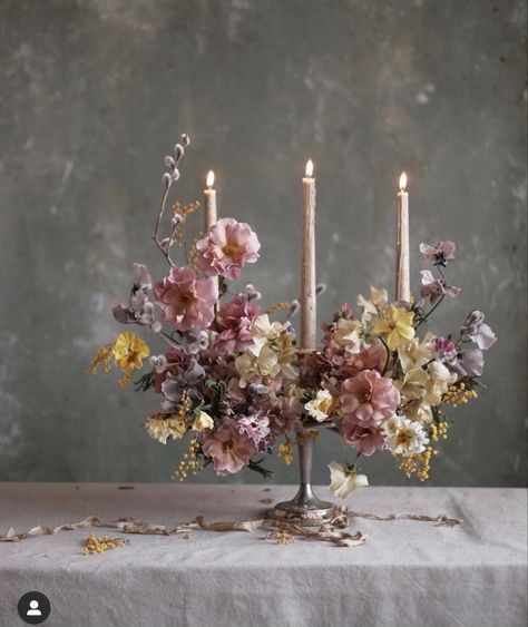 Candelabra Flowers, French Country Wedding, Sweetheart Table Decor, Wedding Expo, Flower Studio, Flower Candle, Sweetheart Table, Centerpiece Decorations, Wedding Trends