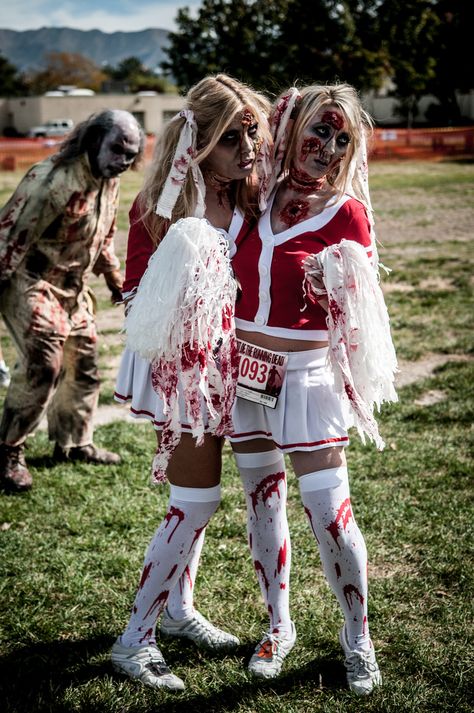 cheerleaders | by Sam Scholes Zombie Cheerleader Halloween Costume, Zombie Cheerleader Halloween, Zombie Cheerleader Costume, Cheerleader Halloween, Cheerleader Halloween Costume, Zombie Cheerleader, Makeup Zombie, Zombie Halloween Costumes, Halloweenský Makeup