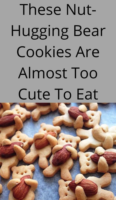 Teddy Bear Cookies, Holiday Sweets, Eat Something, Walnut Cookies, Bear Cookies, Cut Out Cookies, Bear Hug, Shaped Cookie, Sweets Treats