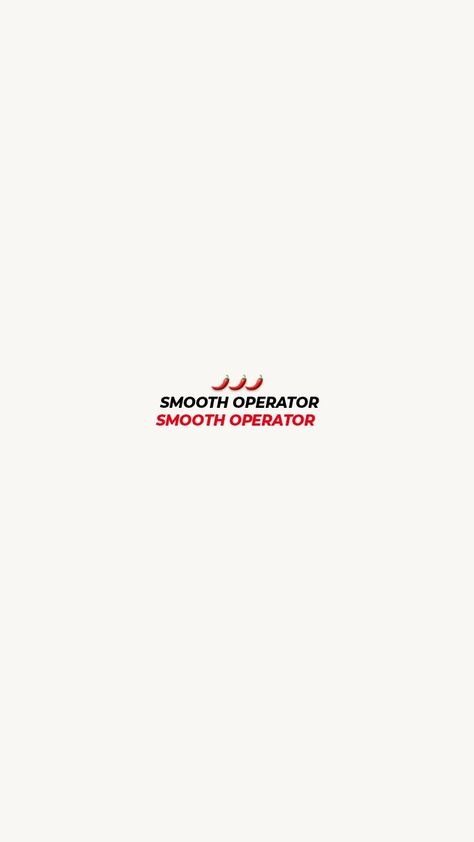 Smooth Operator - Chilli Smooth Operator Sticker, Smooth Operator Wallpaper, Chilli Wallpaper, Smooth Operator Carlos, F1 Background, Phone Makeover, F1 Wallpapers, Blue Living Room Decor, Pierre Gasly