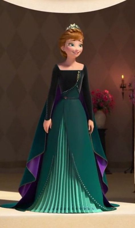 Anna Dress Frozen, Frozen Outfits, Chinese Fancy Dress, Frozen Queen, Anna Disney, Elsa Olaf, Frozen Dress, Burmese Clothing, Anna Dress