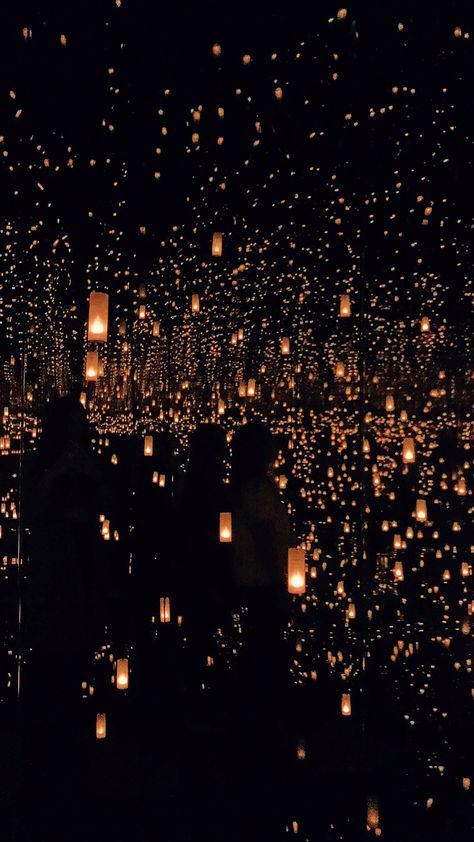 Infinity Mirrors Infinity Mirror Wallpaper Iphone, Mirror Wallpaper Iphone, Team Lab, Mirror Wallpaper, Infinity Mirrors, Sky Lanterns, Infinity Mirror, Mirrored Wallpaper, Lighting Design Interior