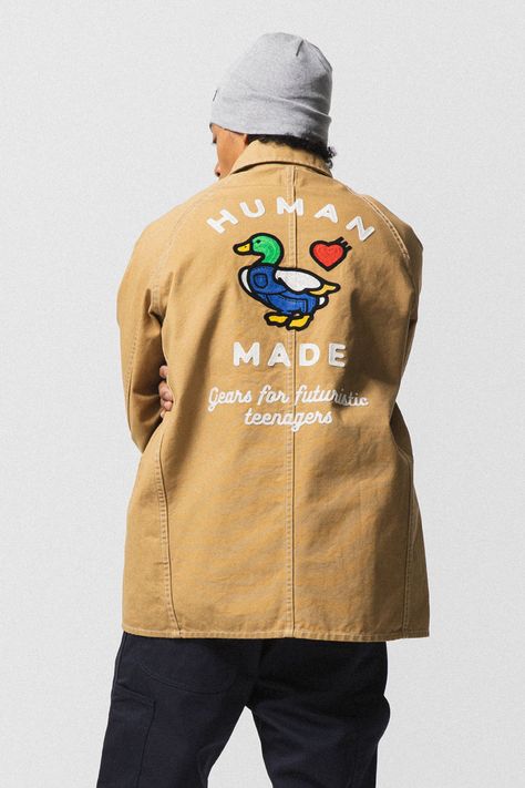 Hypebeast Brands, Embroidery Pattern Design, Duck Embroidery, Fashion Walk, Human Made, Best Mens Fashion, Coat Vintage, Cargo Jacket, Heritage Fashion