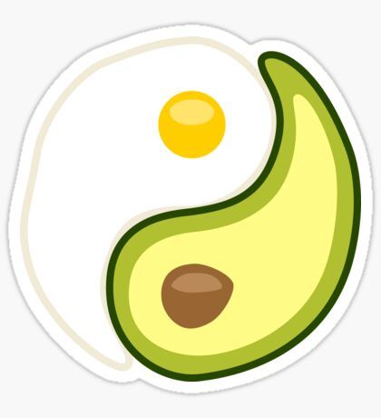 Nutrition Stickers | Redbubble Yin Yang Sticker, Unique Food, Food Stickers, Stickers For Sale, Avocado Egg, Yin Yang, Water Bottles, Avocado, Egg