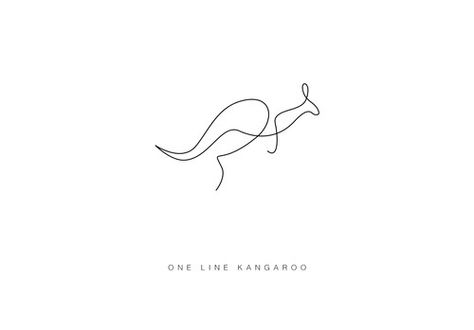 Kangaroo easy one line draw tiny tattoo animal cute sketch One Line Kangaroo Tattoo, Simple Kookaburra Tattoo, Kangaroo Tattoo Ideas, Tattoos Australia Ideas, Kangaroo Outline Tattoo, Fine Line Kangaroo Tattoo, Simple Kangaroo Tattoo, Kangaroo Line Drawing, Capybara Tattoo Simple