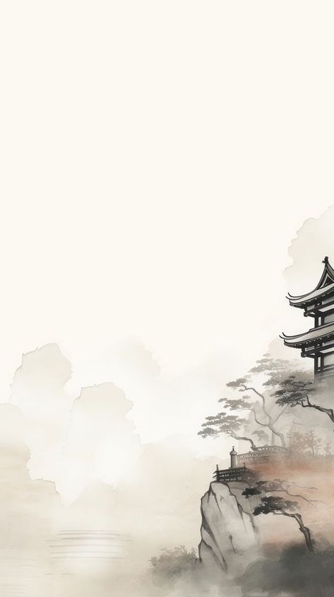 Chinese temple wallpaper backgrounds drawing sketch. | premium image by rawpixel.com / north Temple Chinese, Temple Wallpaper, Temple Drawing, Chinese Wallpaper, Chinese Temple, Abstract Architecture, Chinese Lessons, Architecture Background, Japanese Temple