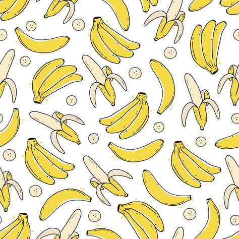 Food Abstract, Food Background Wallpapers, Banana Wallpaper, Grape Tree, Minion Banana, Monkey And Banana, Kawaii Fruit, Banana Pattern, Animal Flashcards