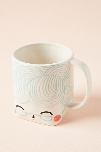 Friendly Face Mug Mugs Diy, K Design, Abstract Pattern Design, Face Mug, Porcelain Art, Kitchen Collection, Shopping Basket, Cup Design, Cute Mugs