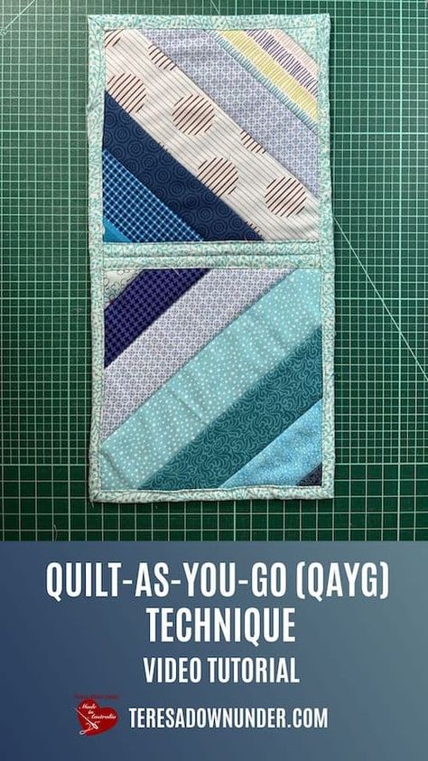 Qayg Without Sashing, Quilt As You Go Without Sashing, Crumb Quilting, Christmas Lap Quilt, Simple Quilts, Crumb Quilt, Sewing Machine Quilting, Scrappy Quilt Patterns, Quilting Videos