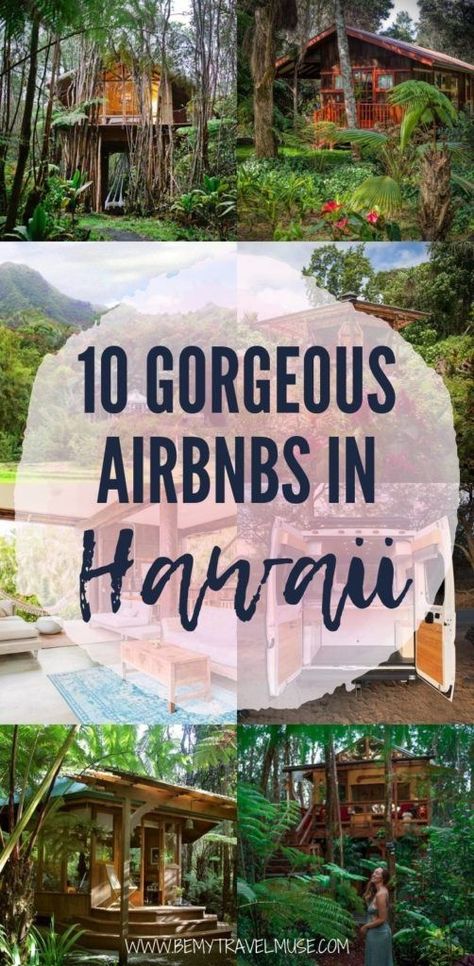 Here are 10 of the most beautiful Airbnbs you can find in Hawaii. If you want to have a unique accommodation experience when traveling in Hawaii, this list is for you. See beautiful treehouses, cabins, and cottages and use this list to help plan your trip to Hawaii now. #Hawaii Local Hawaii Style, Hawaii Camping, Unique Accommodation, Hawaii Trip Planning, Hawaii Vacation Tips, Hawaii Packing, Kauai Travel, Hawaii Travel Guide, Inspiring Places