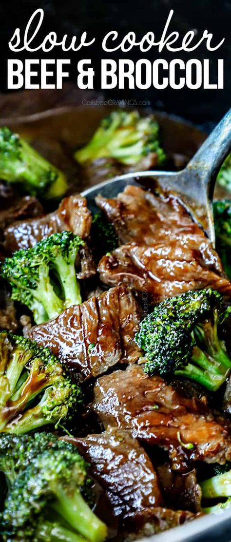 up close of crockpot beef and broccoli in the slow cooker showing how tender the steak is Slow Cooker Beef And Broccoli, Slow Cooker Beef Broccoli, Crockpot Beef And Broccoli, Creamy Horseradish, Best Crockpot, Recipe Crockpot, Carlsbad Cravings, Beef And Broccoli, Horseradish Sauce