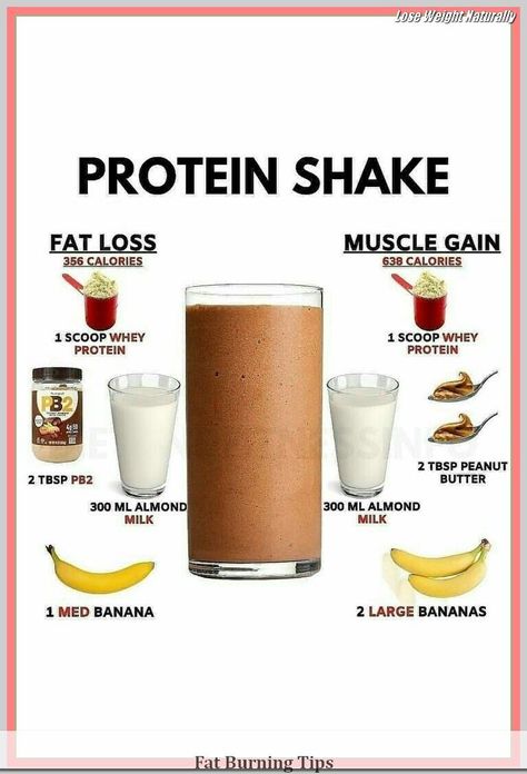 Healthy Weight Gain Foods, Food To Gain Muscle, Healthy Protein Shakes, Weight Gain Meals, Gym Food, Healthy Weight Gain, Protein Shake Recipes, Protein Shake, Shake Recipes