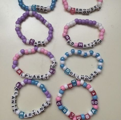 Portals Bracelet, Melanie Martinez Bracelet, Rave Bracelets, Pulseras Kandi, Bracelet Stuff, Diy Kandi Bracelets, Trilogy Tour, Pony Bead Bracelets, Diy Kandi