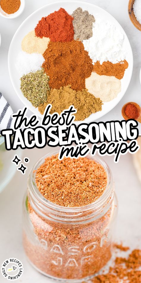 Quick Taco Seasoning, Taco Seasoning With Corn Starch, Taco Meat Seasoning, Taco Seasoning Easy, Mccormick Taco Seasoning, Taco Seasoning Mix Recipe, Taco Seasoning Ingredients, Diy Taco Seasoning, Mild Taco Seasoning